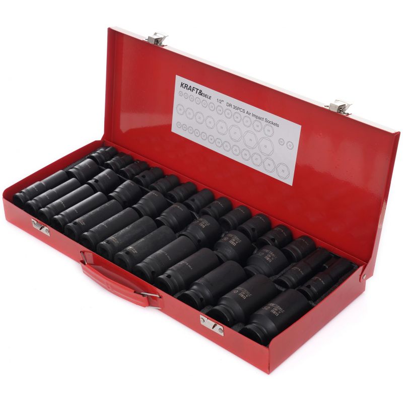 Löökpadrunvõtmete komplekt 1/2" 35 tk. 8-32 mm KD11756