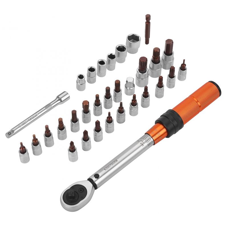 PÖÖRDEMOMENTI VÕTI 1/4" 5–25 Nm KOMPLEKT 32 tk KD11394 - Pilt 3