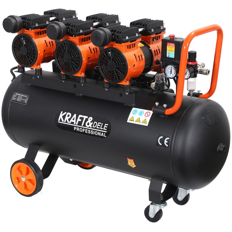 Õlivaba kompressor 100L 580L/min 3x2000W KD1394