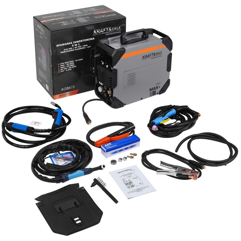 5in1 SYN MIG/MAG inverteriga keevitusseade MMA | HF TIG | CUT KD3423 - Pilt 4